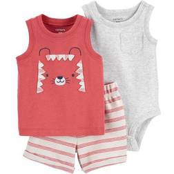 Carter's Baby Boys 3-pc. Short Set, Months, Red Red