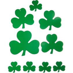 Beistle Packaged Printed Shamrock Cutouts Assorted 24 Pack 9 Per Package