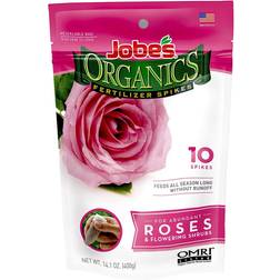 Jobe's organics fertilizer spikes roses flowering