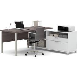 Bestar Pro-Linea 72"W L-Shaped Writing Desk