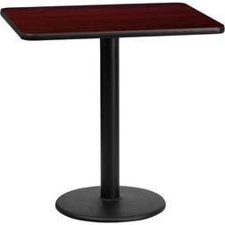 Flash Furniture 24 Mahogany Laminate Top with Dining Table