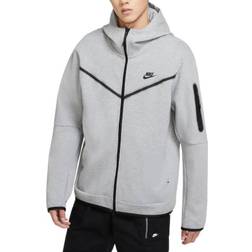 Nike Sportswear Tech Fleece Men's Full-Zip Hoodie - Dark Grey Heather/Black
