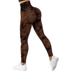 Suuksess Seamless Scrunch Leggings - Tie Dye Brown