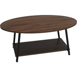 Household Essentials Modern Low Profile Oval Coffee Table