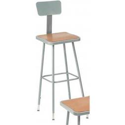 National Public Seating 6300 Series Hardboard Adjustable Industrial/Shop Manufactured Seating Stool