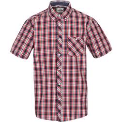 Trespass Men's Wackerton Checked Short Sleeved Shirt - Red