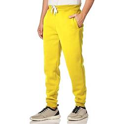 Southpole Men's Basic Active Fleece Joggers - Cyber Yellow