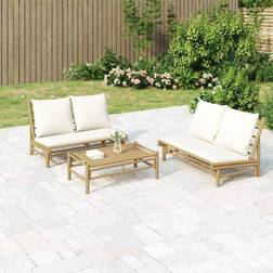 vidaXL Creme Gartenbank