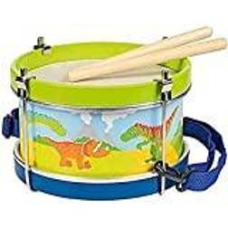 Goki 61882 Dinosaurier Trommel Trommeln und Percussion, bunt