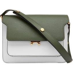 Marni Midi Trunk Bag aus Leder White/Multi multicolor