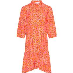 Noella Imogene sh. Dress - Orange Mix