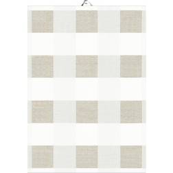 Ekelund Linneväveri Chess Kitchen Towel Natural, Beige (70x50cm)