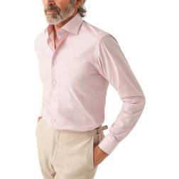 Eton Men's Contemporary Fit Stripe Dress Shirt PINK