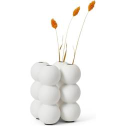 Stori Ball White Vase 6.1"