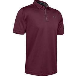 Under Armour Tech Polo Shirt Men - Maroon/Graphite