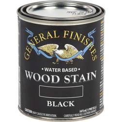 General Finishes Water Based Wood Stain, 1 Pint Black