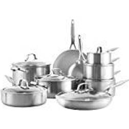 GreenPan Venice Pro Tri-Ply Cookware Set with lid