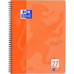 Oxford Collegeblock Touch A4+ liniert 80 Blatt Optik-Paper korall