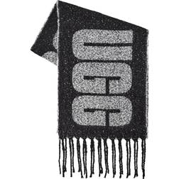 UGG Women's Woven Logo Scarf, Black Multi, One