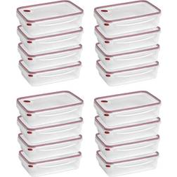 Sterilite 16 Cup Rectangle UltraSeal Food Storage Container Red 16-Pack Food Container