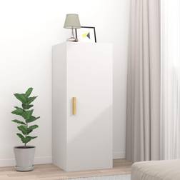 vidaXL White Engineered Wood Floating Unit Wall Cabinet