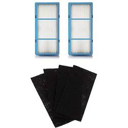 Nispira 2 hepa filter replacement 4 charcoal booster pre for blue