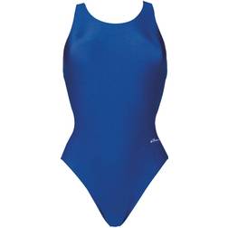 Dolfin Womens Basic Solid Red Performance Back One Piece - Royal