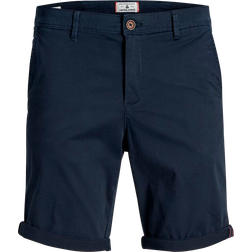 Jack & Jones Plus Size Regular Fit Chino Shorts - Blue/Navy Blazers