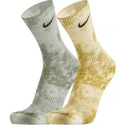 Nike Everyday Plus Cushioned Tie-Dye Crew Socks 2-pack - Multi-Colour