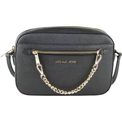 Michael Kors Jet Set Large Saffiano Crossbody Bag - Black