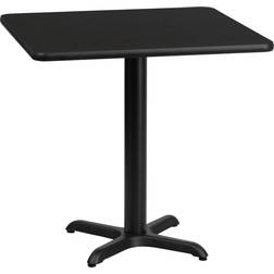 Flash Furniture XU-BLKTB-3030-T2222-GG 30" Square Dining Table