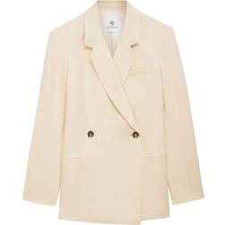 Anine Bing Kaia Blazer - Light Yellow Linen