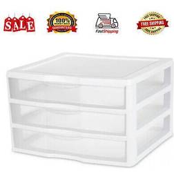Sterilite ClearView 3 Chest of Drawer