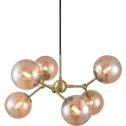 Halo Design Atom Large Gold Pendellampe 57cm