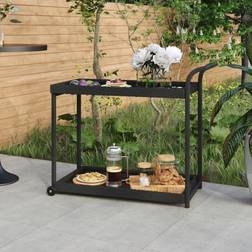 vidaXL Bar Cart 39.4"x17.7"x32.7" Poly Outdoor Side Table