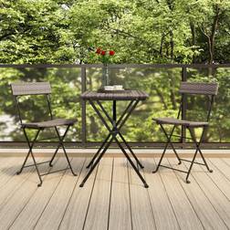 vidaXL 3 Folding Bistro Set