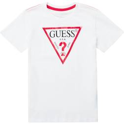 Guess Kid's Triangle Logo T-shirt - White