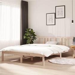 vidaXL brown, Solid Wood Bed Frame