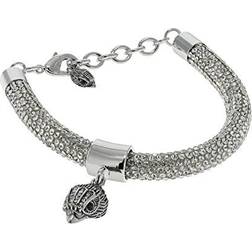 Kurt Geiger Signature Eagle Charm Bracelet - Silver/Transparent