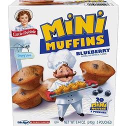 Debbie 20 Blueberry Mini 5 Count, 5 Count Muffin Case