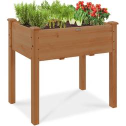 Best Choice Products 34x18x30in Raised Garden Planter Box