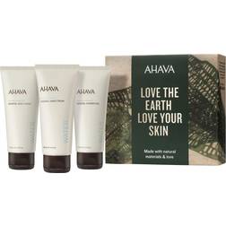 Ahava dead sea mineral set. body lotion, hand cream gel