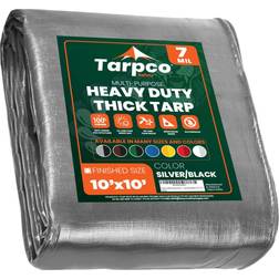 Tarpco safety heavy duty 7 mil waterproof tarp for roof,camping,patio,pool,boat