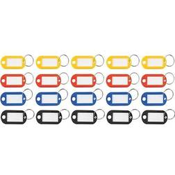 Advantus 1-Key Tags, Assorted Colors, 20/Pack