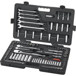 GearWrench 1/4 in., Drive Standard and Deep SAE/Metric Mechanics Set 118-Piece Tool Kit