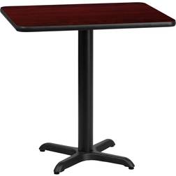 Flash Furniture XU-MAHTB-2430-T2222-GG 24'' Mahogany Laminate Top Bar Table