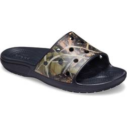 Crocs Unisex Classic Slide Sandals, Black/Brown, Men