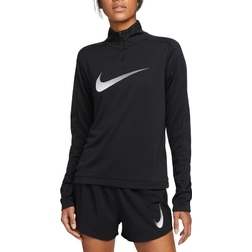 Nike Dri-FIT Swoosh 1/4-Zip Long-Sleeve Running Mid Layer Women's - Black