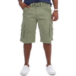 XRay Men's Belted Twill Tape Cargo Shorts - Leaf Green