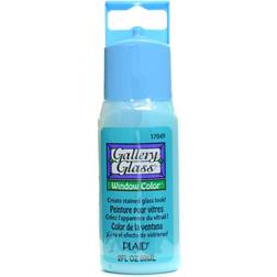 Plaid Gallery Glass Paint Aqua 2 oz